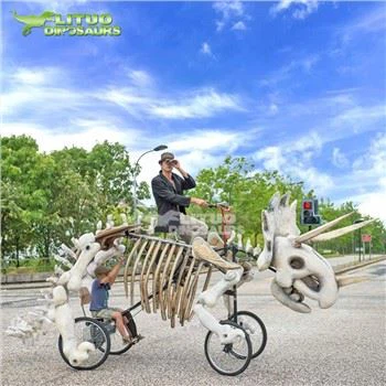 Scheletul dinozaurului biciclete